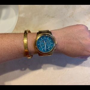 Michael Kors watch, turquoise